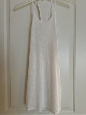 Athleta White Racerback Tank Dress